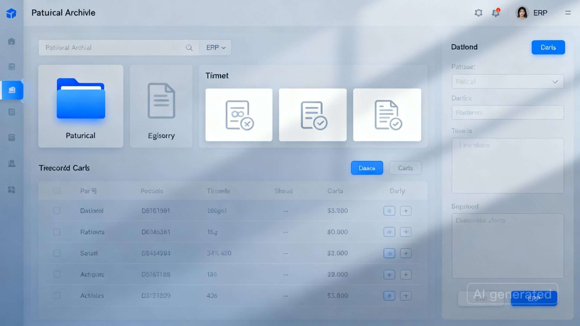 Warehouse management interface